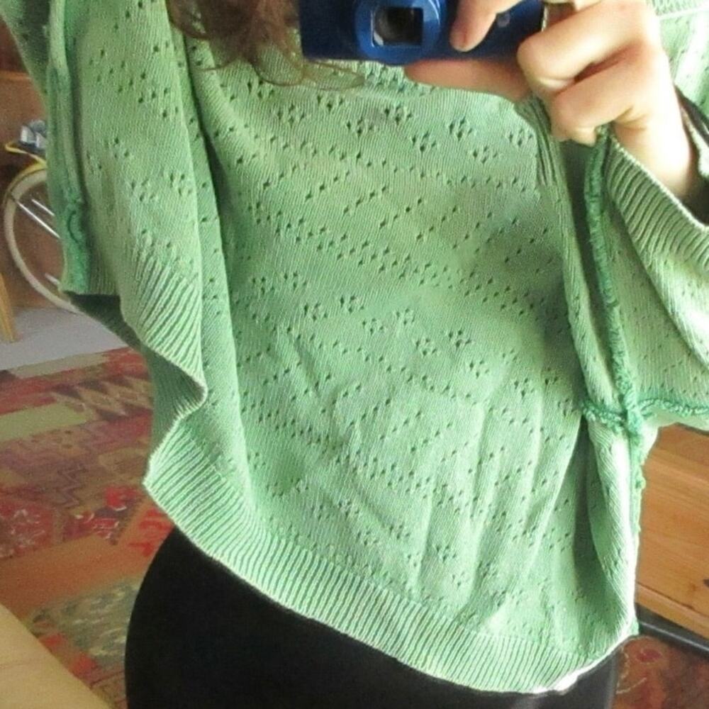 Free People Green Sweater